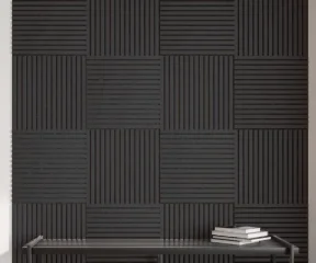 Панель стеновая акустическая МДФ Stella Comfort De Luxe Black Lead