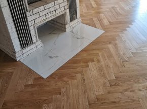 Паркетная доска Смолевичи Дуб Натуральный Стандарт Английская елка